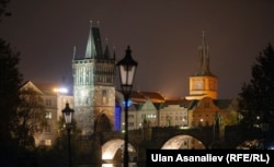 Ночная Прага.