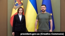 Președinta R. Moldova, Maia Sandu, s-a întâlnit cu președintele ucrainean, Volodimir Zelenski, la Kiev, în iunie 2022