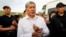 Almazbek Atambaev left the room when court proceedings started.