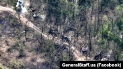 Уничтоженная российская военная техника в Луганской области, 12 мая 2022 года