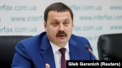 Ukrainian lawmaker Andriy Derkach was put under U.S. sanctions in September over alleged efforts to influence the presidential election.