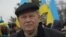 Петро Вольвач на проукраїнському мітингу в Криму, 26 лютого 2014 року