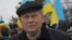Петр Вольвач на проукраинском митинге в Крыму 26 февраля 2014 года