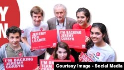 Jeremy Corbyn dhe mbështetësit e tij të rinj.
