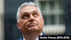 Orbán Viktor magyar miniszterelnök 2021. május 28-án, Londonban