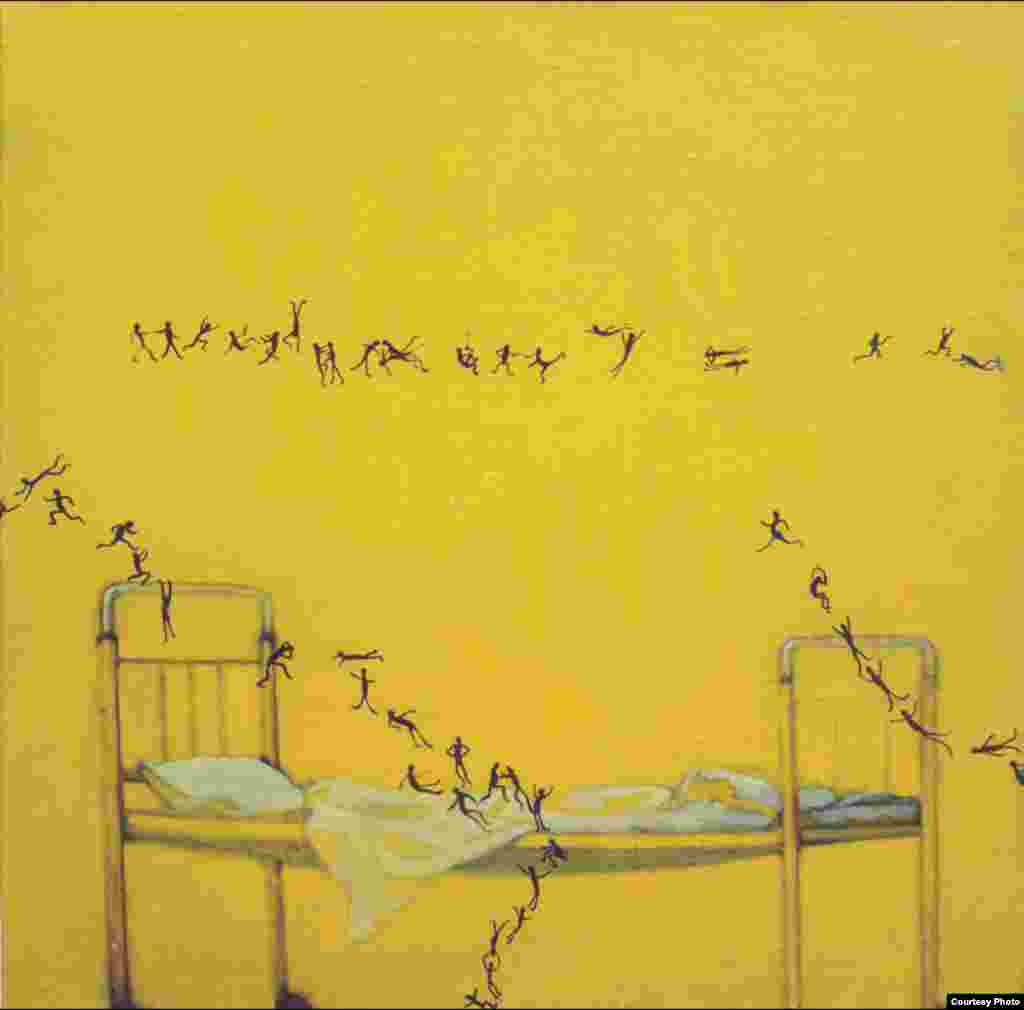 კოტე სულაბერიძე, "საწოლი ფსიქიატრიულ კლინიკაში" - პრაღის ბიენალეზე წარმოდგენილი ქართველი მხარტვრების ნამუშევრები