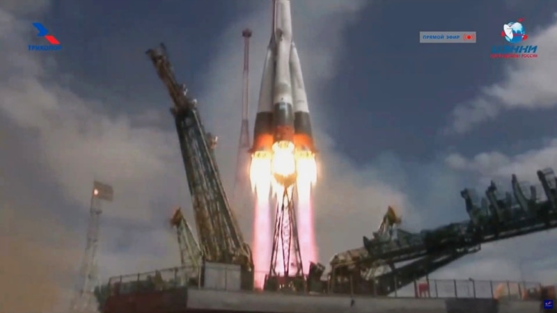 С Байконура к МКС стартовала ракета-носитель с американо-российским экипажем