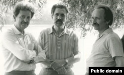 (Зліва направо): Михайло Горинь, Левко Лук'яненко, В'ячеслав Чорновіл. Архівне фото