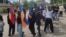 Armenia - Schoolchildren in Verin Artashat attend a campaign rally by Prime Minister Nikol Pashinian, May 21, 2026.