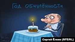 Карикатура Сергея Елкина к годовщине обнуления