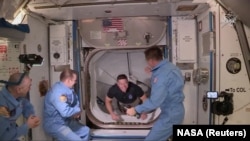 فضانوردان امریکایی در ایستگاه بین‌المللی فضایی