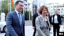 Macedonia - PM Nikola Gruevski meets European Union foreign policy chief Catherine Ashton in Skopje - 16Apr2013