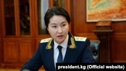 Кыргызстан. Индира Жолдубаева. Мурдагы башкы прокурор.