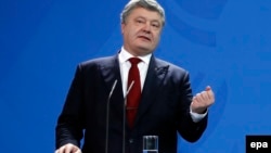 Президент Украины Петр Порошенко. Берлин, 30 января 2017 года.