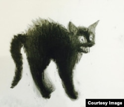 Малюнок Микити Кадана для акції #CatsForTundra