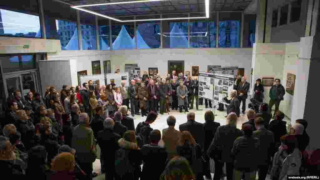 Belarus - Ryhor Sitnitsa. Opening of the exhibition "The truth about Kurapaty. Facts, documents, evidencies", 13Nov2015