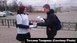 Пикет против уничтожения исторически ценных зданий Иркутска