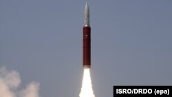 Испытательный запуск противоспутникового оружия (иллюстративное фото)
