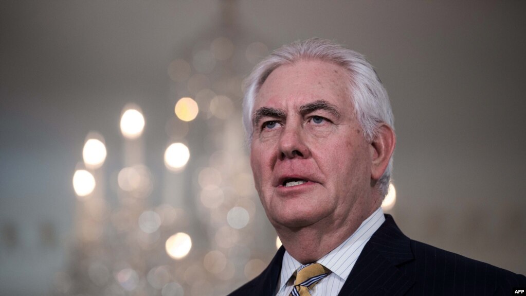 U.S. Secretary of State Rex Tillerson (file photo)