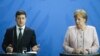 Меркель на встрече с Зеленским: «Санкции не отменят, пока Крым не вернется в Украину»