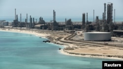 Saudi Aramco's Ras Tanura oil refinery and oil terminal in Saudi Arabia.
