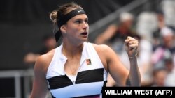 Арына Сабаленка падчас турніру Australian Open, 16 студзеня 2019 года