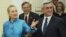 Armenia - President Serzh Sarkisian (R) meets with U.S. Secretary of State Hillary Clinton in Yerevan, 4Jun2012.