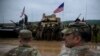 Soldați americani în timpul unor exerciții militare în Bulbaria, localitatea Novo Selo. 31 mai 2021