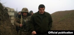 Араик Арутюнян посетил военный фронт, 1 января 2021 года.