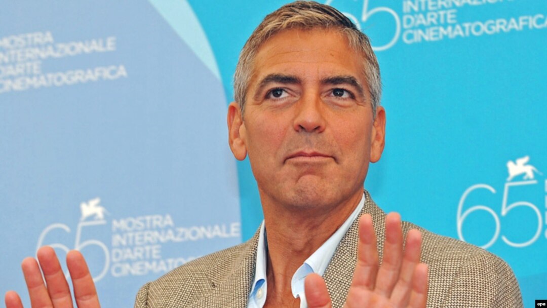 Američki glumac George Clooney nakon press konferencije o filmu 'Burn After Reading' , koji se nalazi u takmičarskom programu ovogodišnjeg 65.-tog Međunarodnog filmskog festivala u Veneciji.