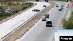 Armenia - A highway west of Yerevan is expanded and upgraded by a Spanish firm, 15May2015.