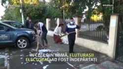 Mihăilești: propagandă electorală în ziua votului