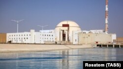 Iran's Bushehr nuclear power plant. Washington has extended waivers for foreign companies to work on Iran's civilian nuclear program.