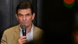 Bolivia's center right President-elect Rodrigo Paz of the Christian Democratic Party holds a press conference a day after the presidential election runoff in La Paz on October 20.