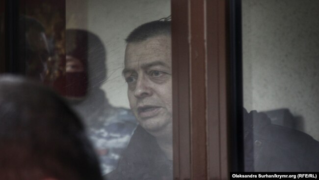 Джемиль Гафаров на заседании подконтрольного России Киевского райсуда в Симферополе