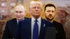 Kazakhstan – Left to right: Vladimir Putin, Donald Trump, Volodymyr Zelensky, collage for Azattyq.org