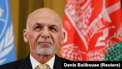 Afghan President Ashraf Ghani attends a two-day conference on Afghanistan at the United Nations in Geneva on November 27.