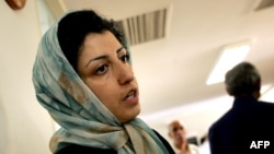 Narges Mohammadi was arrested on May 5 at her home in Tehran, according to her husband. (file photo)