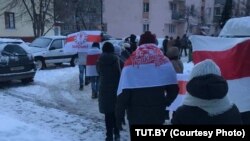 Protest aksiýasy, Minsk, 17-nji ýanwar, 2021