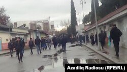 Astara Gömrük keçid məntəqəsinin qarşısı, sentyabr 2018 