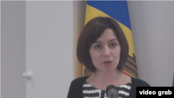 Maia Sandu la Congresul de constituire a partidului său