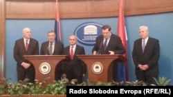 Konferencija za novinare nakon sastanka koji je sazvao Milorad Dodik