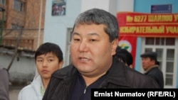 Fired Osh Mayor Melis Myrzakmatov during campaigning for municipal elections last year. (file photo)