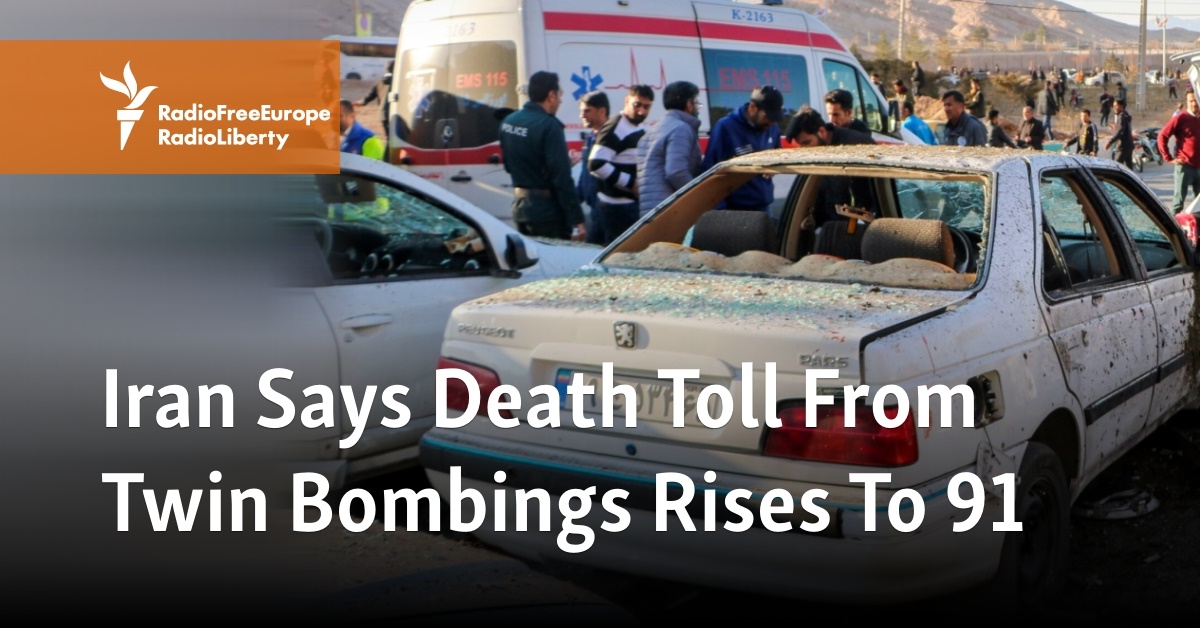 Iran Says Death Toll From Twin Bombings Rises To 91 - Vimarsana News