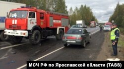 Акс аз бойгонист ва аз садамаи рӯзи 14-уми сентябри соли 2019 дар вилояти Ярославл