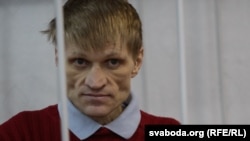 Syarhey Kavalenka appeared emaciated at a court hearing in February.