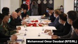 دیدار هیئت پاکستانی با محمد عمر داوودزی، نماینده رئیس جمهوری افغانستان برای پاکستان