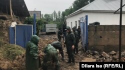 Селден зардап шеккен үйлердің бірі. Түркістан облысы, 14 мамыр 2020 жыл.