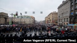 День протестов в Санкт-Петербурге, 23 января 2021