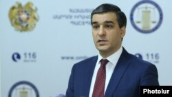 Armenia - The state human rights ombudsman, Arman Tatoyan, gives a press conference in Yerevan, 18Jan2017.